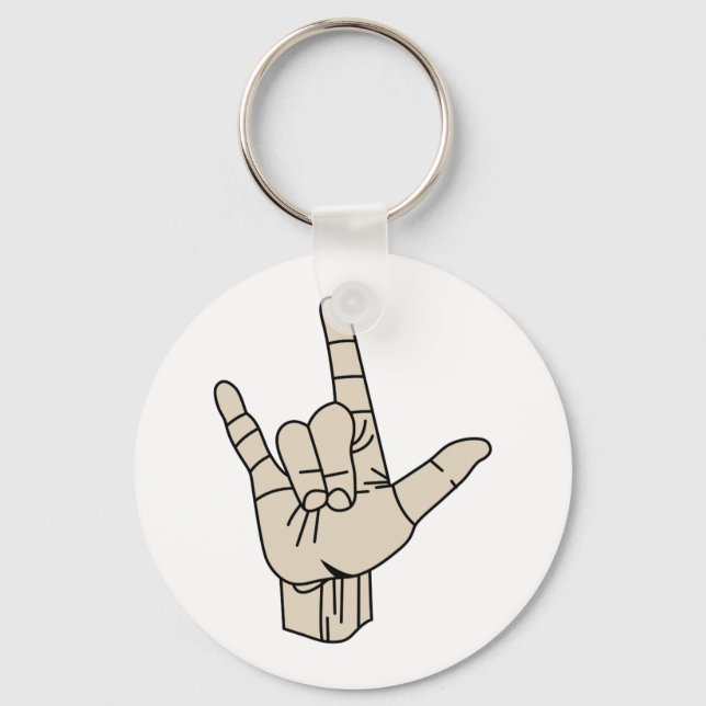 Sign Language Keychain (Front)