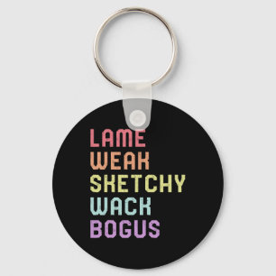 Sign Language Lame Weak Asl Slang Tee Deaf Awarene Keychain