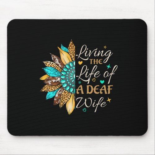 Sign Language Living The Life Of A Proud Deaf Wife Mouse Pad