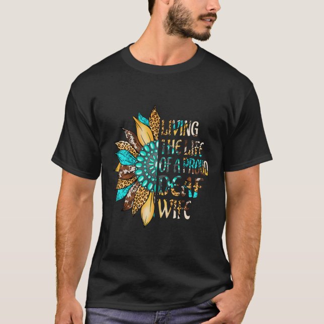 Sign Language Living The Life Of A Proud Deaf Wife T-Shirt (Front)