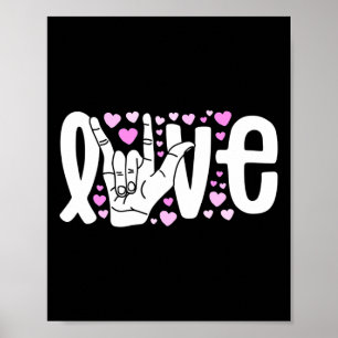 Sign Language Love ASL Be Kind Deaf Awareness