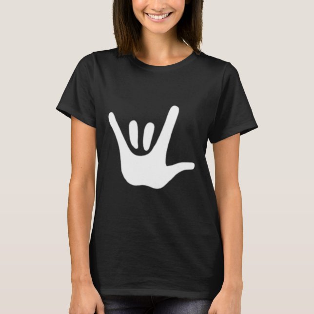 Sign Language Love Asl Deaf Awareness  T-Shirt (Front)