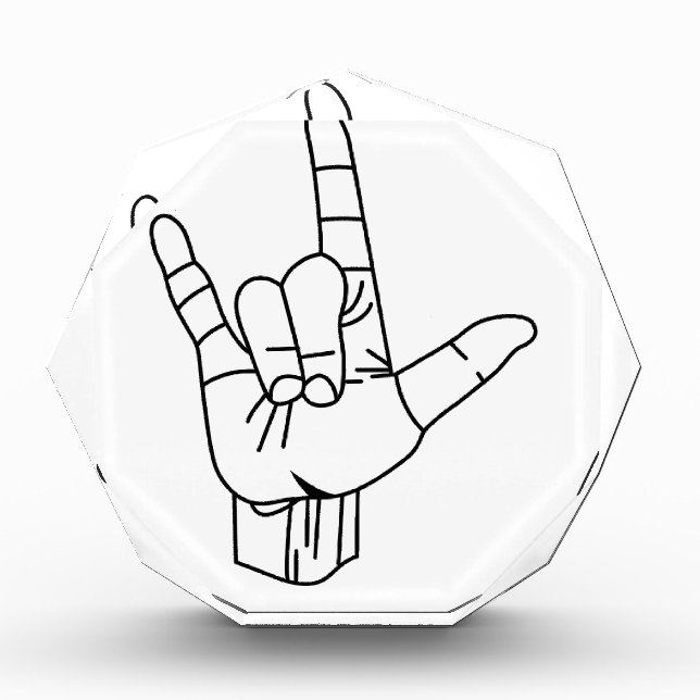 Sign Language Outline Award (Front)