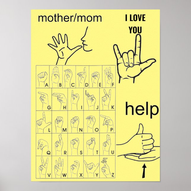 SIGN LANGUAGE poster (Front)