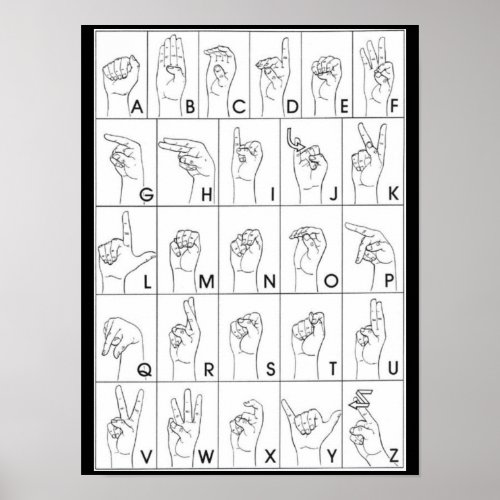SIGN LANGUAGE poster