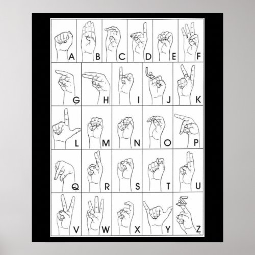 SIGN LANGUAGE poster