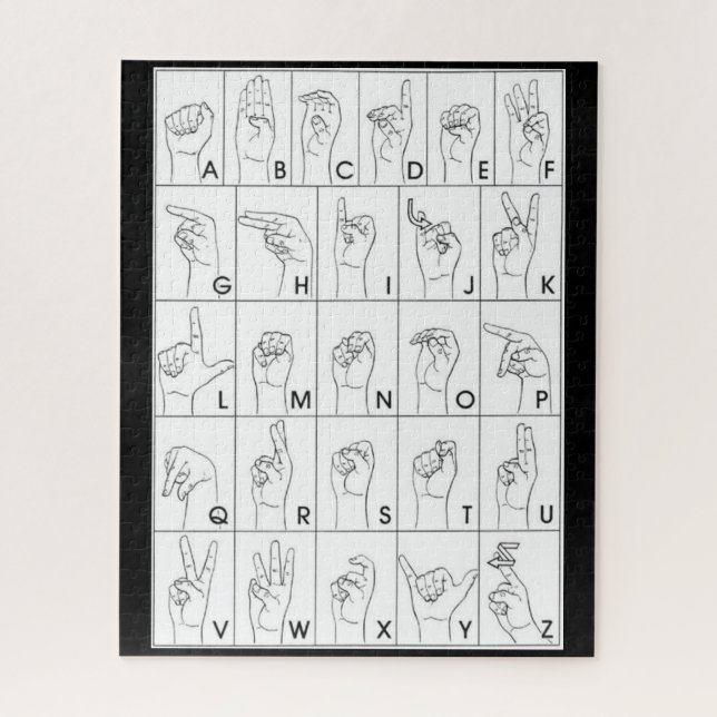SIGN LANGUAGE puzzle (Vertical)