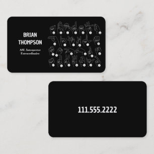 Sign Language Translator Business Card