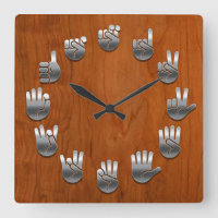 Sign Language -Woodgrain