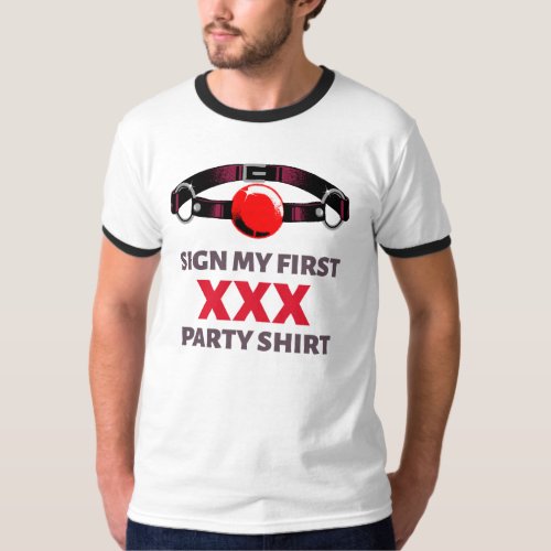 Sign My First 21 and over Party Shirt T_Shirt