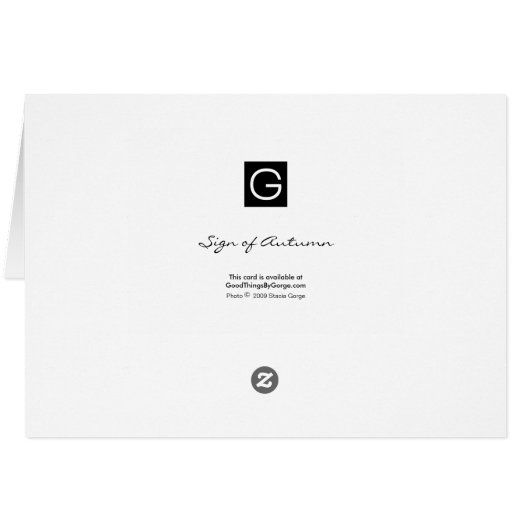 Sign of Autumn (Back Horizontal)