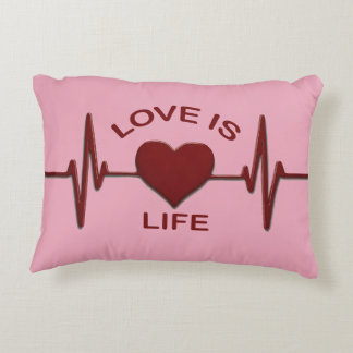 Sign of love accent pillow