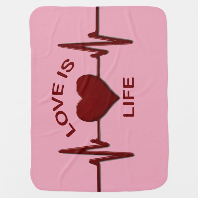 Sign of love baby blanket (Front)