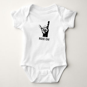 Sign of the Devil, rock fingers or Devil´s horns, Baby Bodysuit
