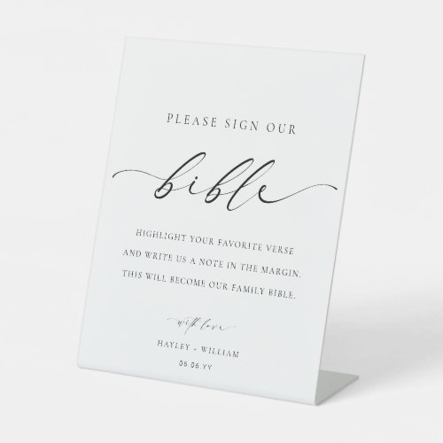 Sign Our Bible Wedding Guest Book