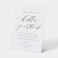 Sign Our Bible Wedding Guestbook