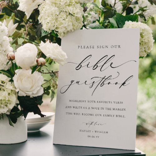 Sign Our Bible Wedding Guestbook