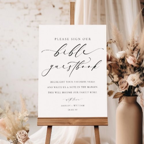Sign Our Bible Wedding Guestbook