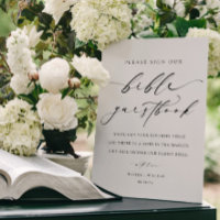 Sign Our Bible Wedding Guestbook