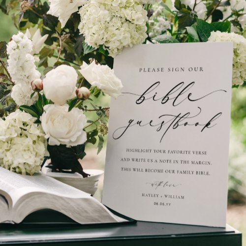 Sign Our Bible Wedding Guestbook