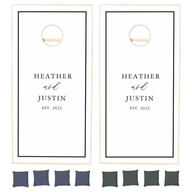Sign Our Cornhole Wedding Guestbook Cornhole Set (Set)