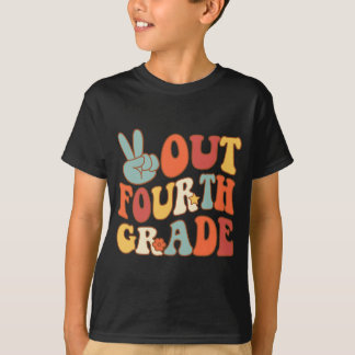 Sign Out Fourth Grade Groovy Last Day School 4th G T-Shirt