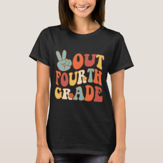 Sign Out Fourth Grade Groovy Last Day School 4th G T-Shirt