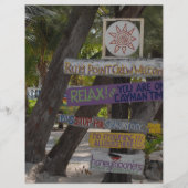 Sign post Rum Point Grand Cayman (Front)