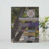 Sign post Rum Point Grand Cayman (Standing Front)