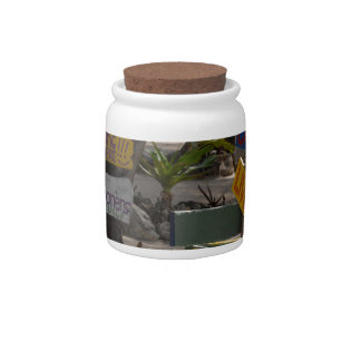 Sign Post Rum Point Grand Cayman Candy Jar