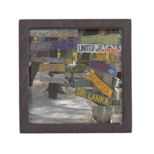 Sign Post Rum Point Grand Cayman Gift Box
