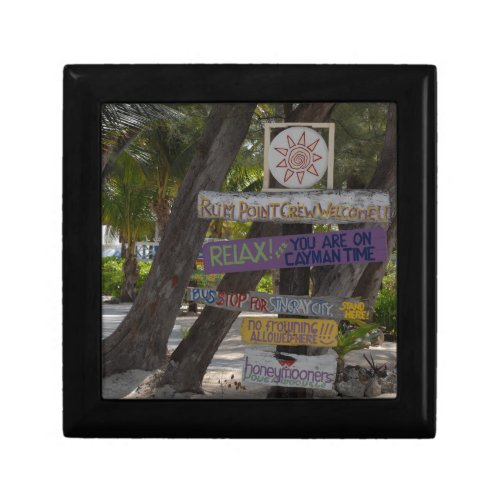 Sign post Rum Point Grand Cayman Gift Box