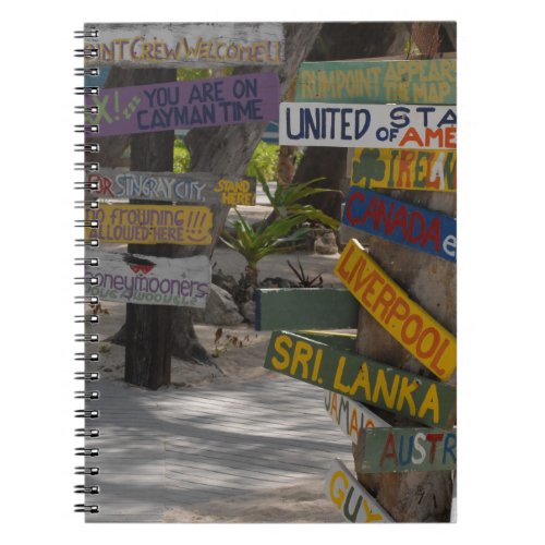 Sign Post Rum Point Grand Cayman Notebook