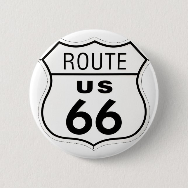 Sign - Route 66 Button (Front)