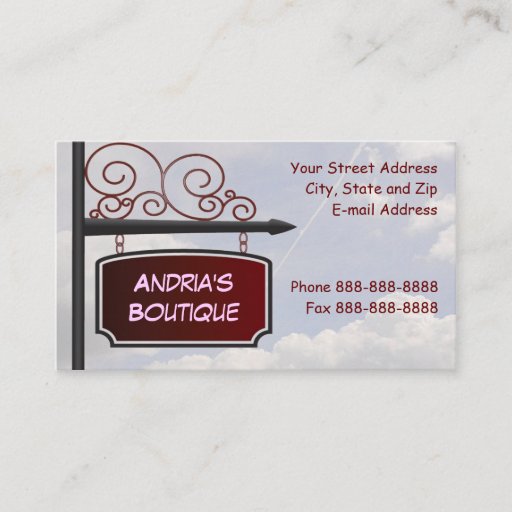 Customizable Sign Shop Realtor Store Front Business Card