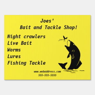 Sign Store Bait and Tackle