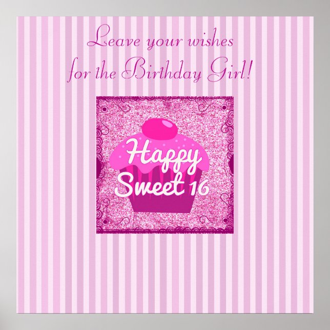 Sign this Birthday Poster! Personalized Poster (Front)