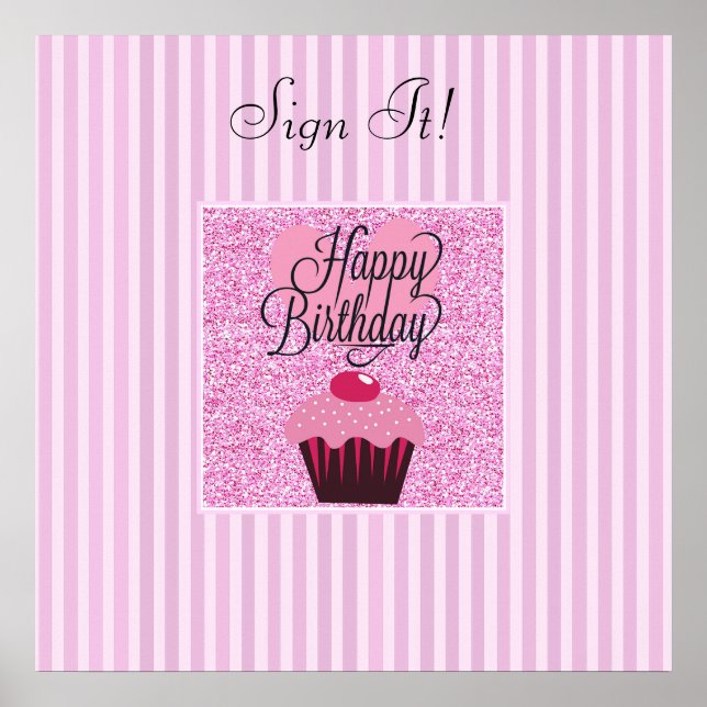 Sign this Birthday Poster! Personalized Poster (Front)