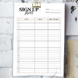 Sign up form template