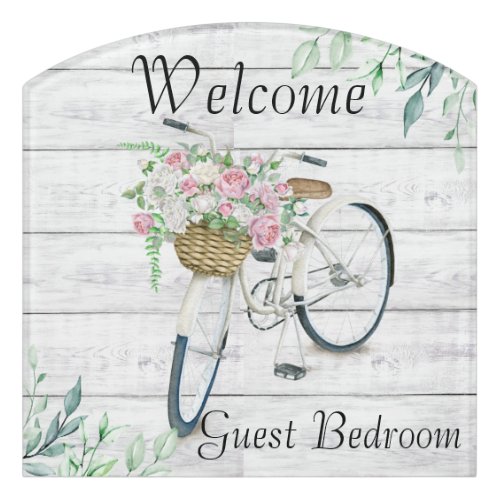 Sign Welcome Spring Bicycle
