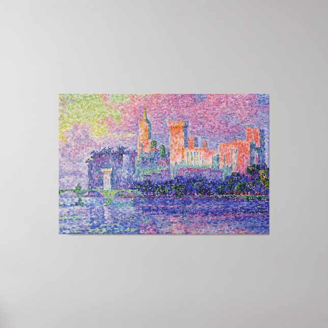 Signac's Le Château des Papes Canvas Print (Front)