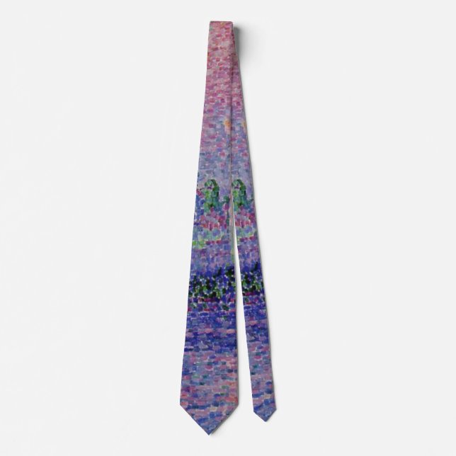 Signac's Le Château des Papes Neck Tie (Front)