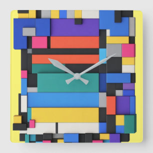 Signal Architecture Square Wall Clock