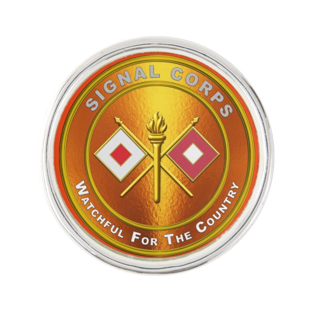 Signal Corps Army Veteran  Lapel Pin (Front)