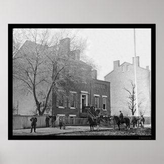 Signal Corps Headquarters in Washington, DC 1865 Poster