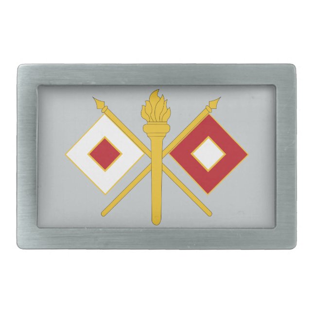 Signal Corps Insignia Belt Buckle (Front)