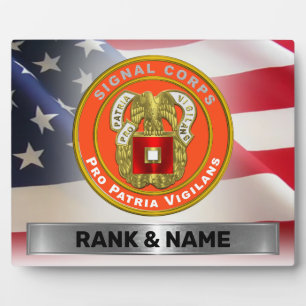 Signal Corps  Plaque