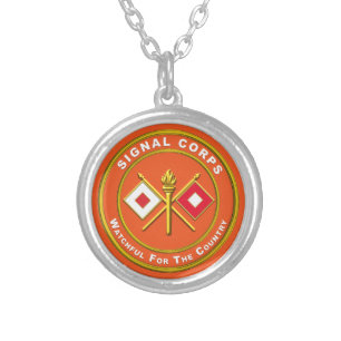 Signal Corps Silver Plated Necklace