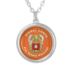 Signal Corps Silver Plated Necklace