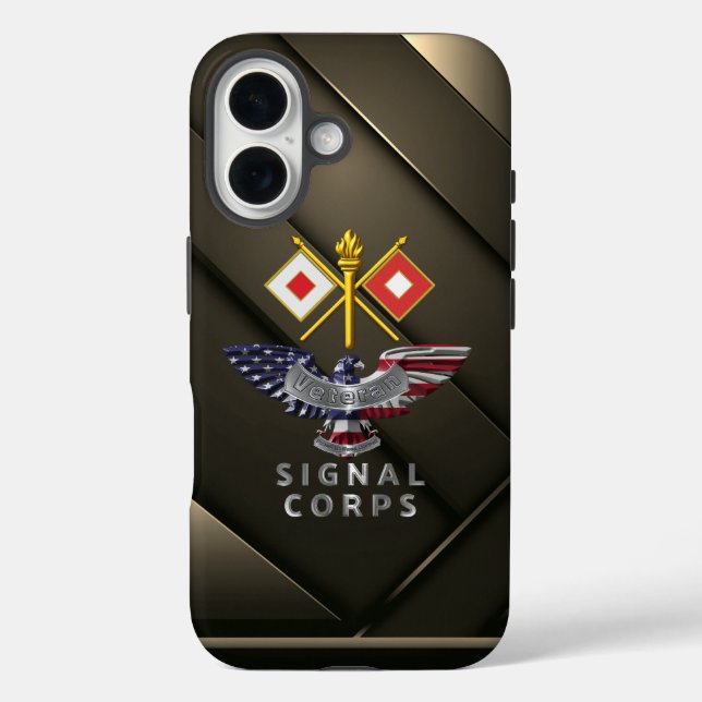 Signal Corps Veteran Case-Mate iPhone Case (Back)